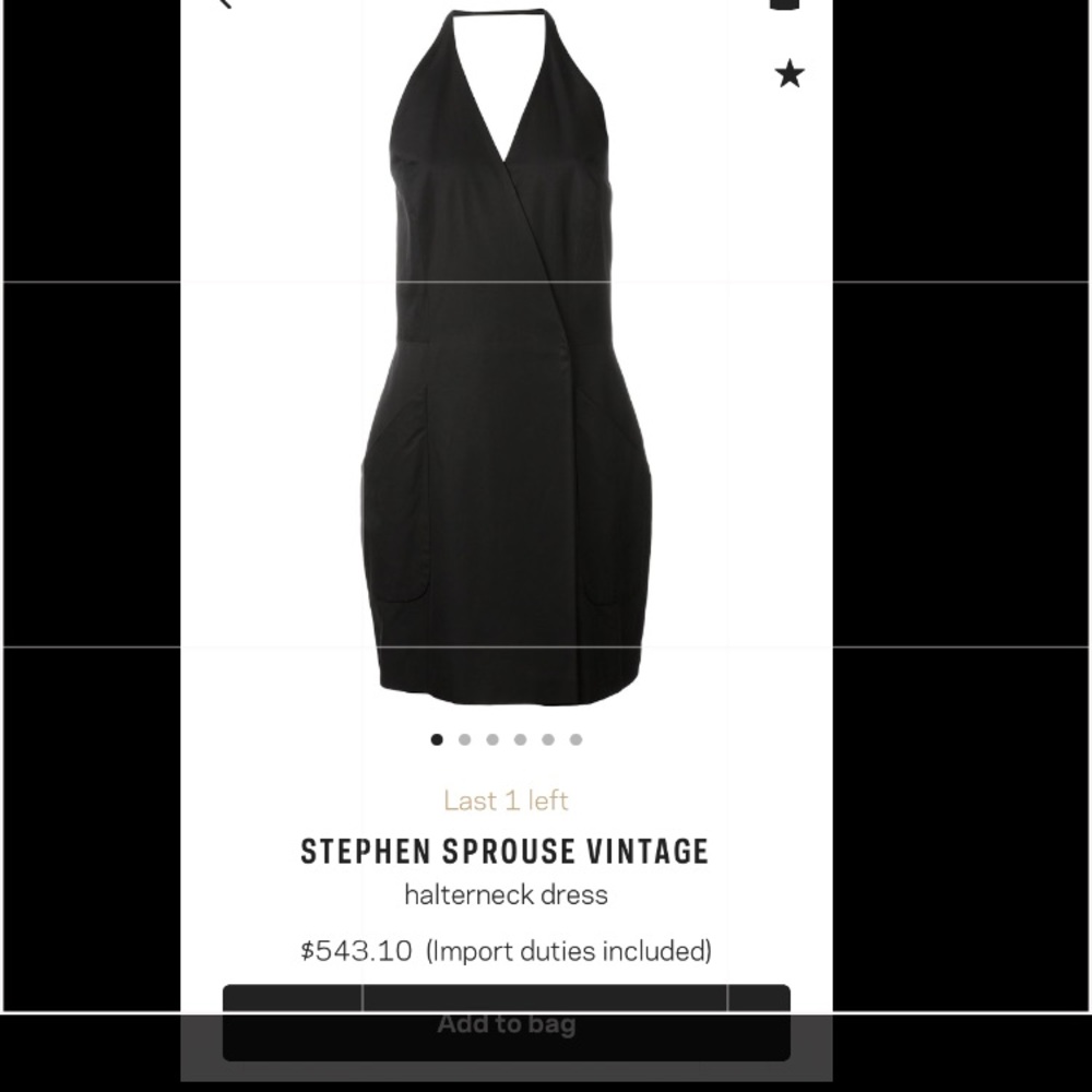 RARE Vintage Stephen Sprouse Dress